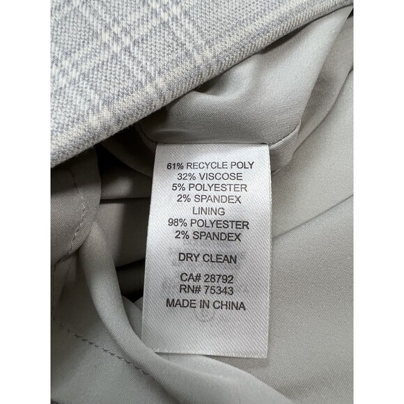 Rachel Zoe Womens Gray Plaid Mini Skirt Light Gray Fully Lined Skirt NWOT SZ XS - Picture 10 of 11